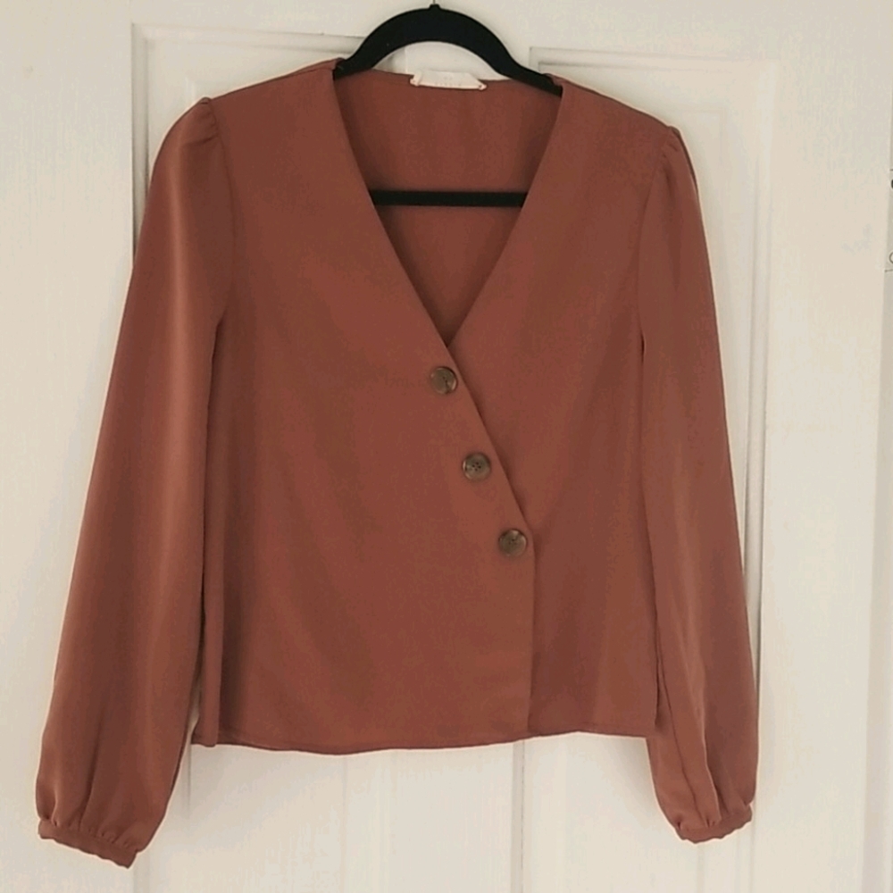Elodie V Neck Blouse